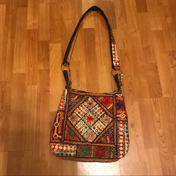Handbags - MULTI- COLORED FESTIVAL MIRRORED BAG